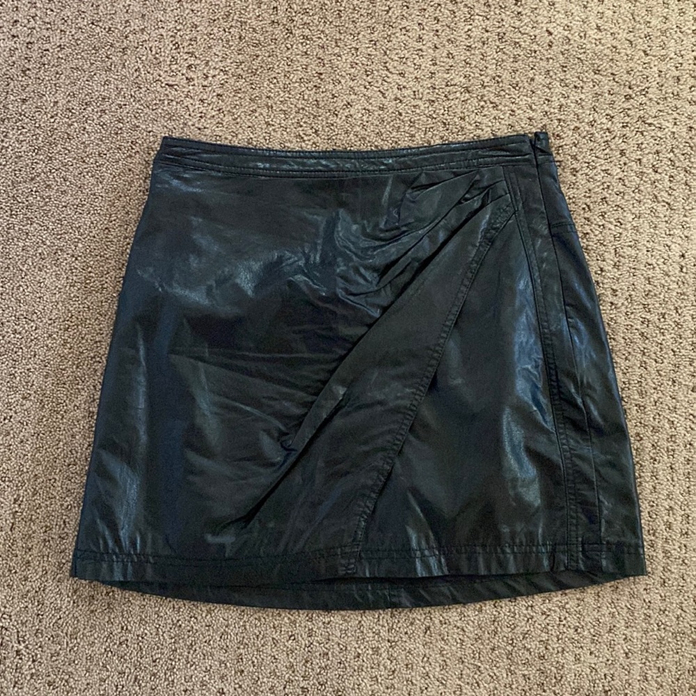 Free People Leather Skirt